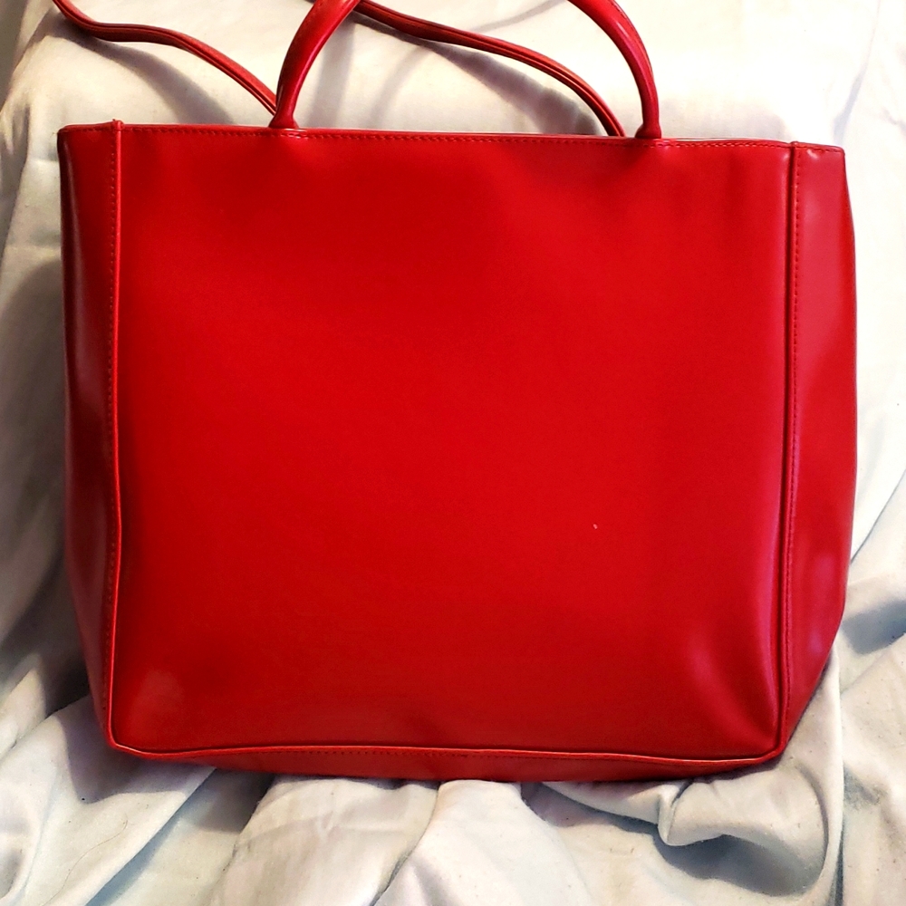 Red Estee Lauder Shoulder Purse